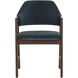 Milton Smoke Acacia / Meg Dusty Teal Dining Armchair